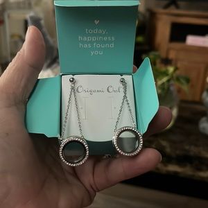 Dangle Origami Owl Locket earrings